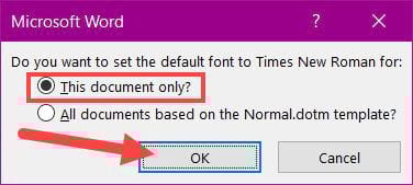 Sửa lỗi nhay font trong word 2016 hình 3