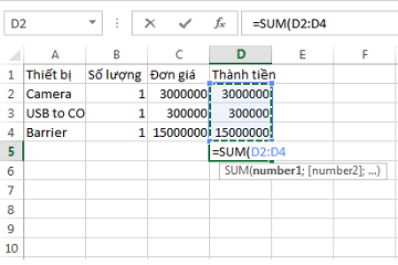 Hướng dẫn sử dụng 13 hàm Excel cơ bản và thường dùng nhất